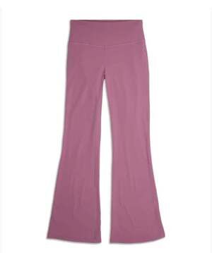 Lululemon Flare Pant Super High Rise Dusty Mauve Size 8 Nulu Groove